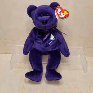 Vintage Ty "Princess Diana" Beanie Baby Bear 1997 PE Pellets Purple 472